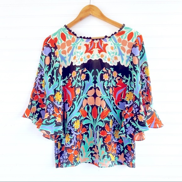 Maeve Tops - Anthropologie Maeve Silk Blouse Size 8